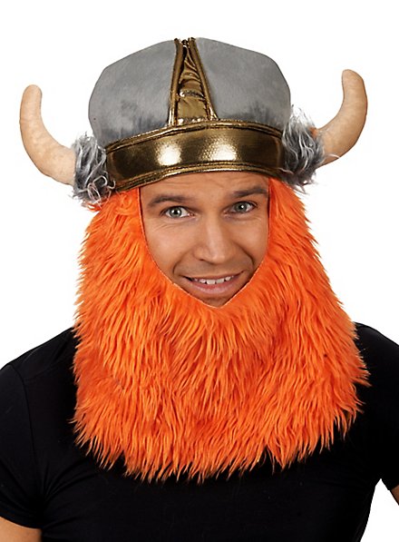 Viking cap with full beard