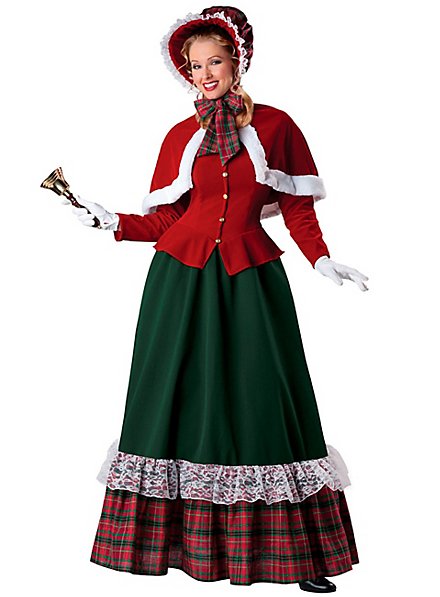 Viktorianische Weihnachtslady Kostüm