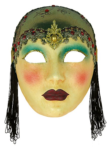 Volto Anni 30 capp oro - Venetian Mask