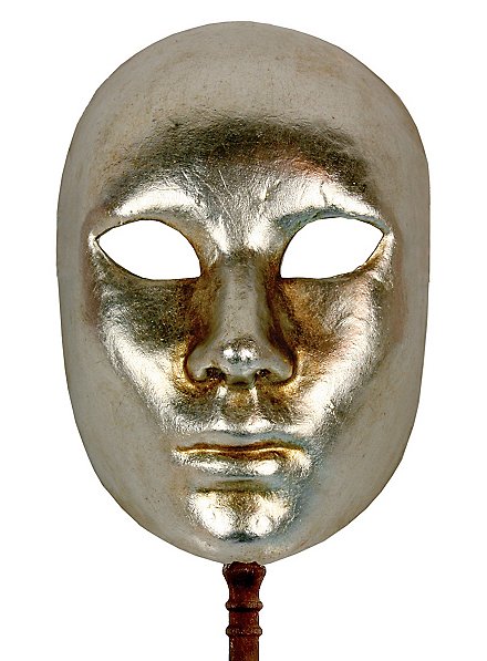 Volto argento con bastone - masque vénitien