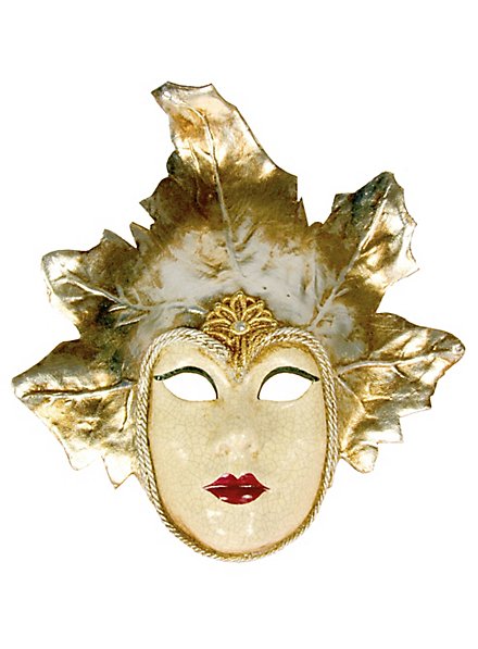 Volto Foglia argento - Venezianische Maske