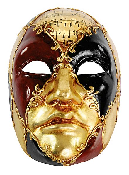 Volto Maschile schacchi colore musica - Venetian Mask