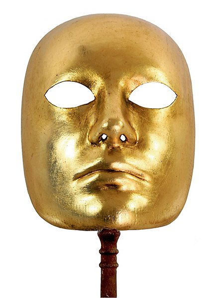 Volto oro con bastone - masque vénitien