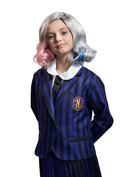 Wednesday school uniform black purple for girls - maskworld.com