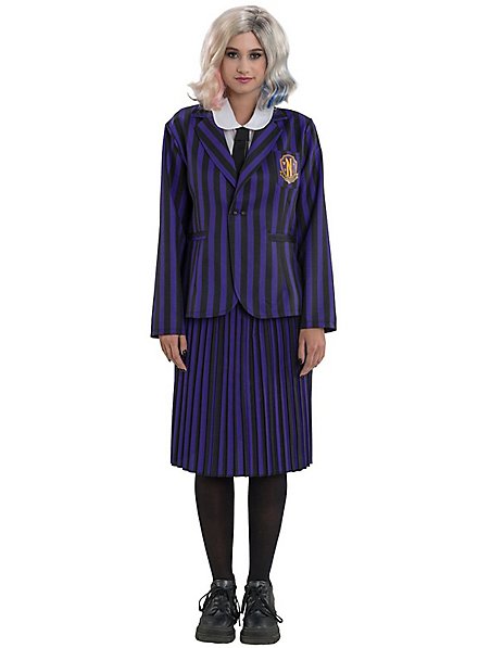 Wednesday Schuluniform schwarz-violett für Frauen