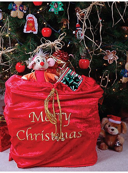 Riesiger Weihnachtsmann-Sack Aus Filz – Extra Groß, Rot, Mit Tartan-Muster, Für Geschenke Bis 1 M Hoch