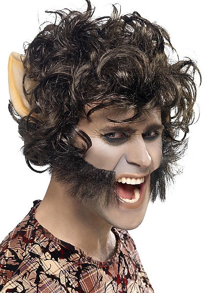 Werewolf wig with ears