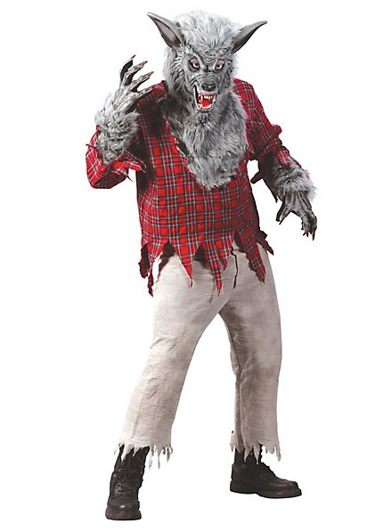 48 50 52 54 56 Herren Kostüm WERWOLF Zombie Komplettset mit Maske Halloween Gr