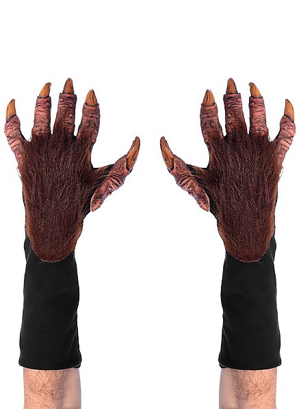 Werwolfhände Handschuhe braun