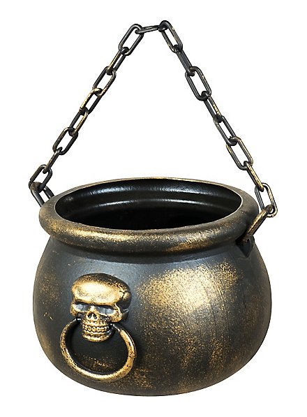 Witch Cauldron with Skull