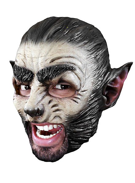 Wolf Kinnlose Maske aus Latex