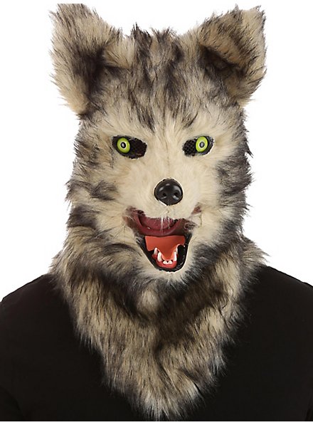 Wolf Mask with Movable Mouth