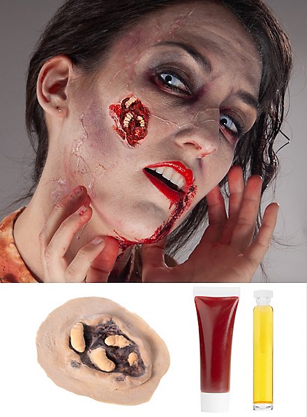 Wurmfraß Latexapplikation