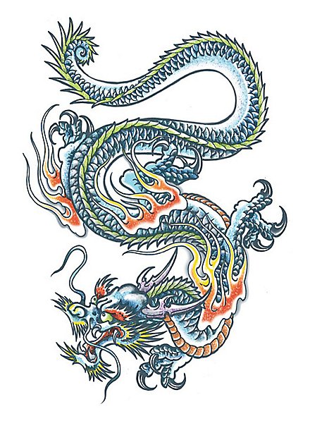 XL Dragon Temporary Tattoo - maskworld.com