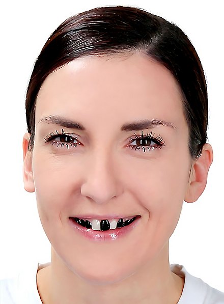 Zähne schwärzen mit Zahnlack schwarz Jetzt kaufen - maskworld.com