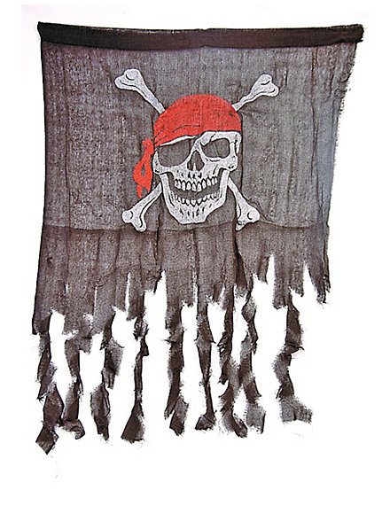Zerfledderte Piratenflagge