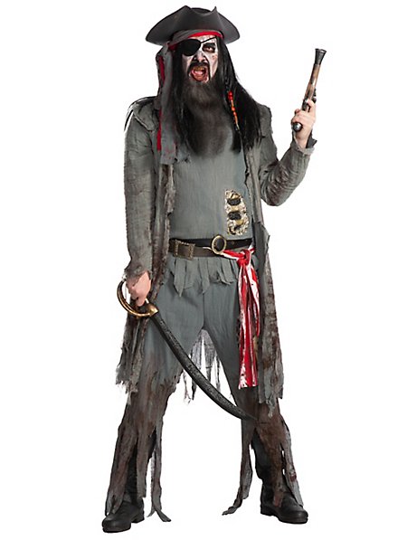Zombie Pirat Kostüm für Kind Karneval Fasching Halloween Untot Seeräuber 128 134 