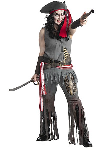Zombie Piratin Kostüm