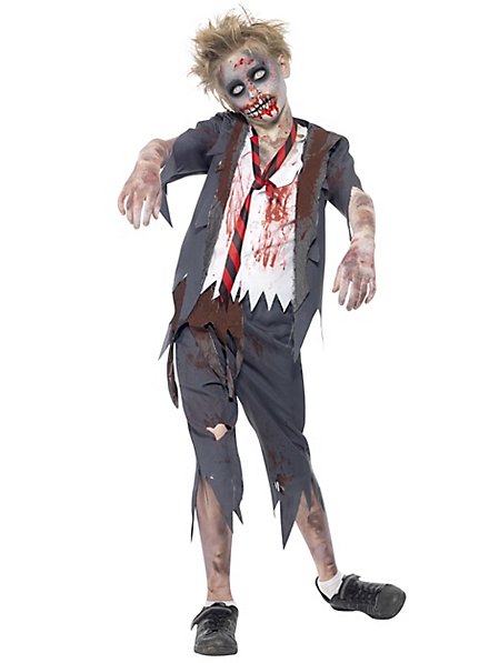Zombie schoolboy child costume