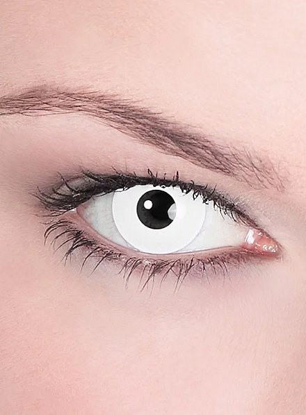 scary white contact lenses