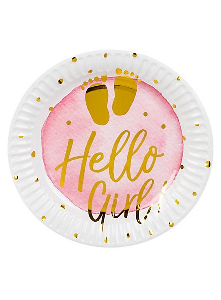 ¡Hola Niña! Platos De Papel 6 Piezas