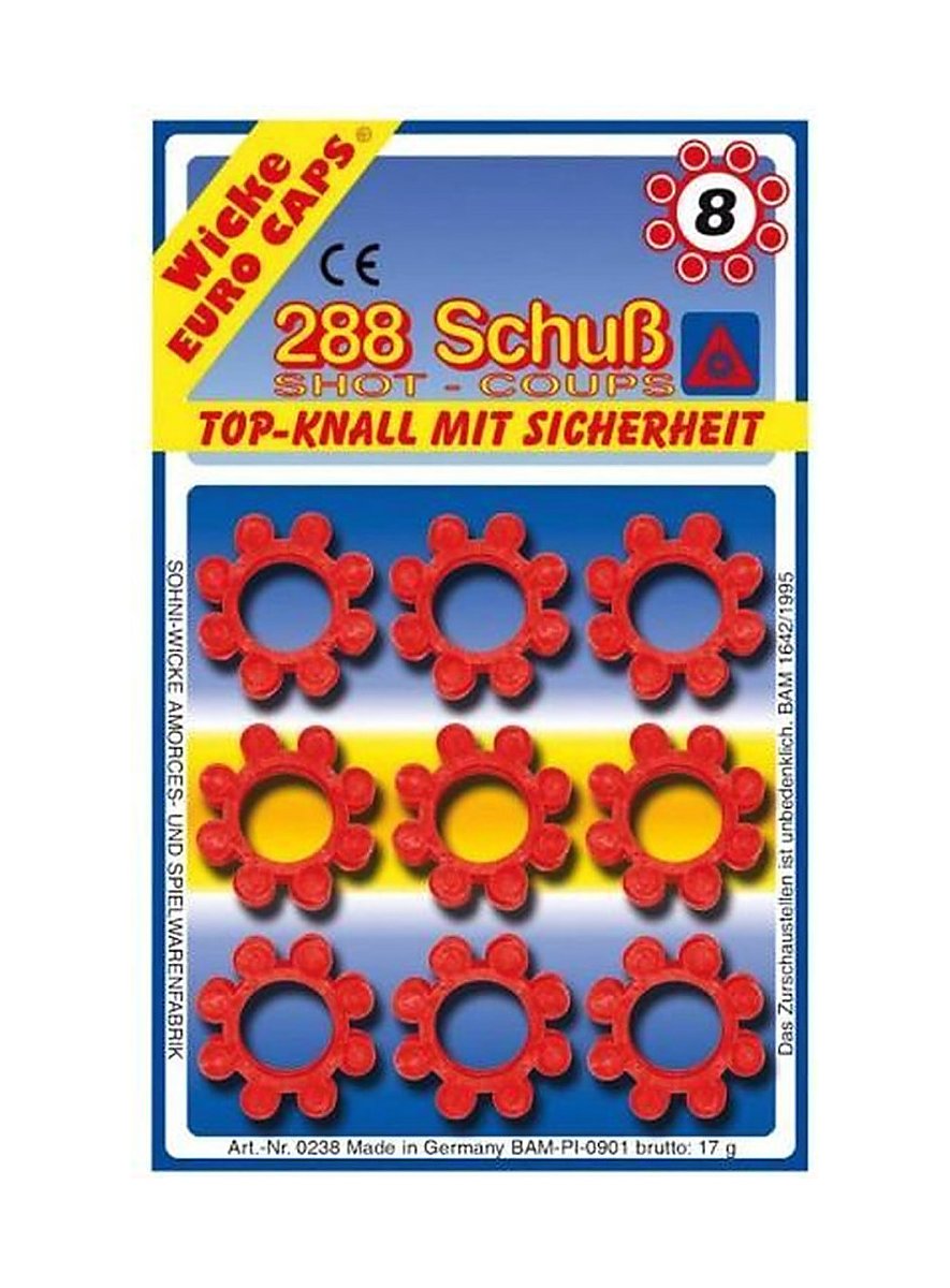 8-skuds ammunition til legetøjspistol, 36 ringe - maskworld.com