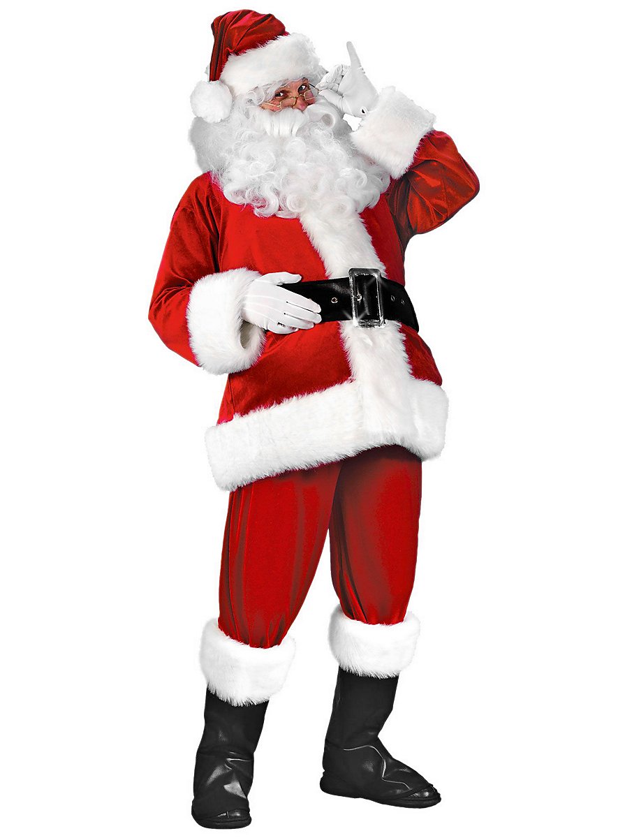 Abito in velluto di Babbo Natale maskworld