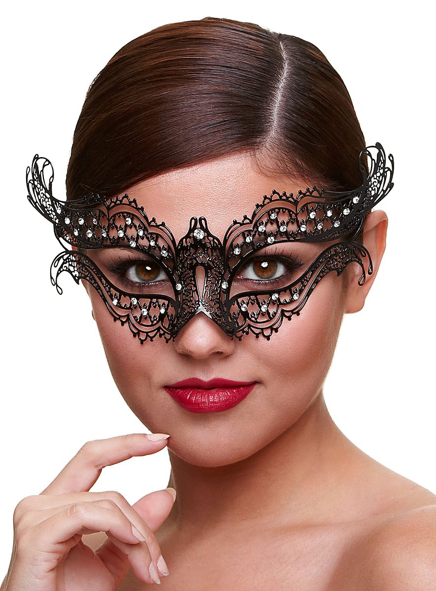 Halloween Maske - Schwarze Halbmaske Für Karneval & Cosplay