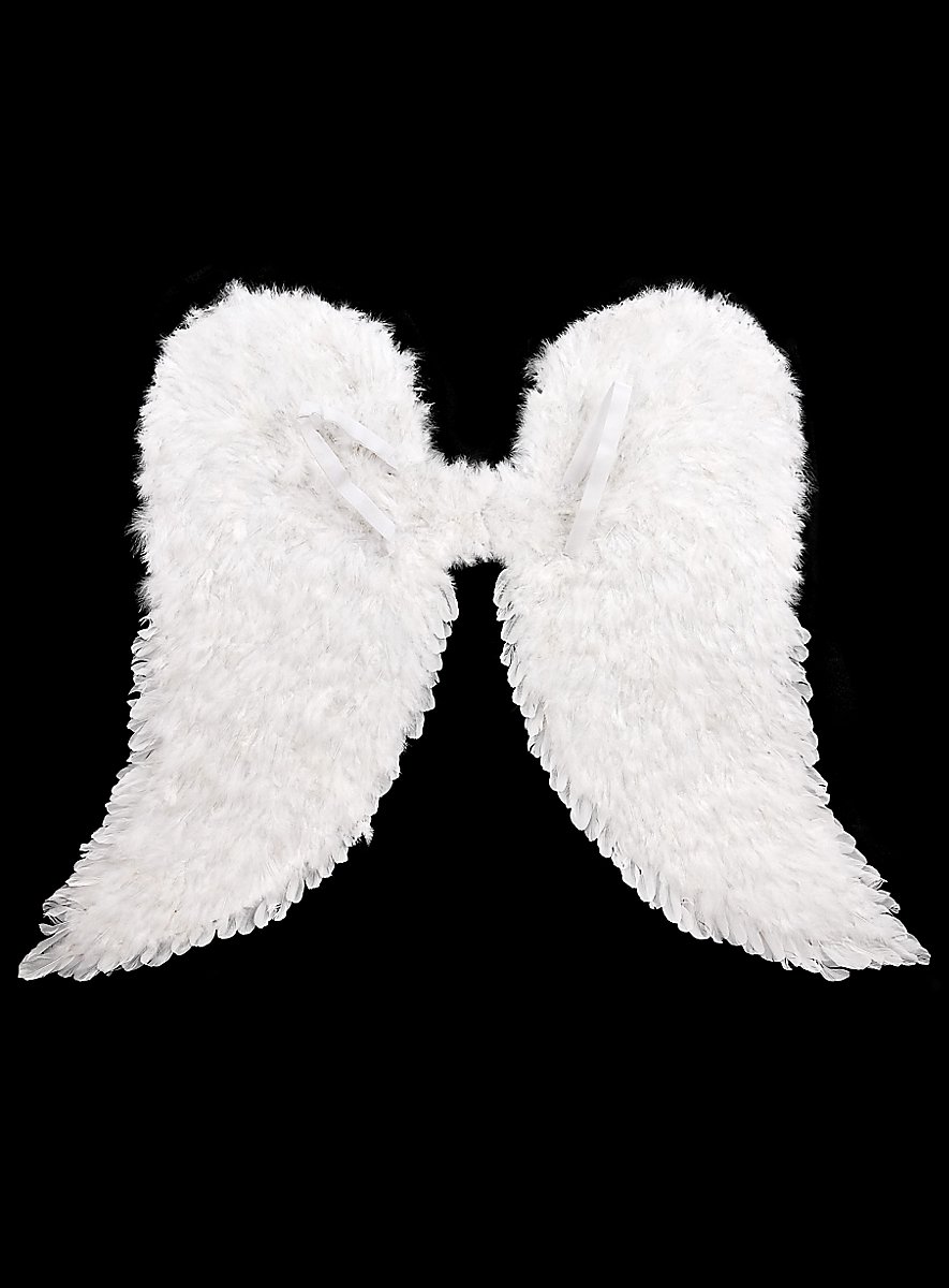 Ailes en plumes d'ange classique, blanc, taille unique, accessoire de  costume à porter pour l'Halloween