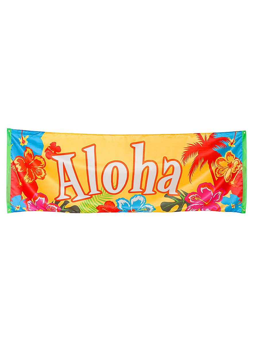 Aloha Party Banner - maskworld.com
