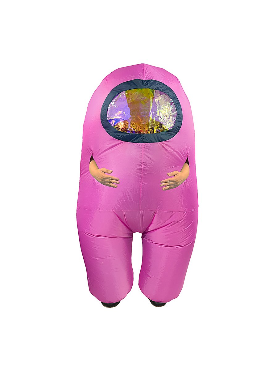 Among Us Blow Up Costume
 Among Us Inflatable Costume Pink maskworld