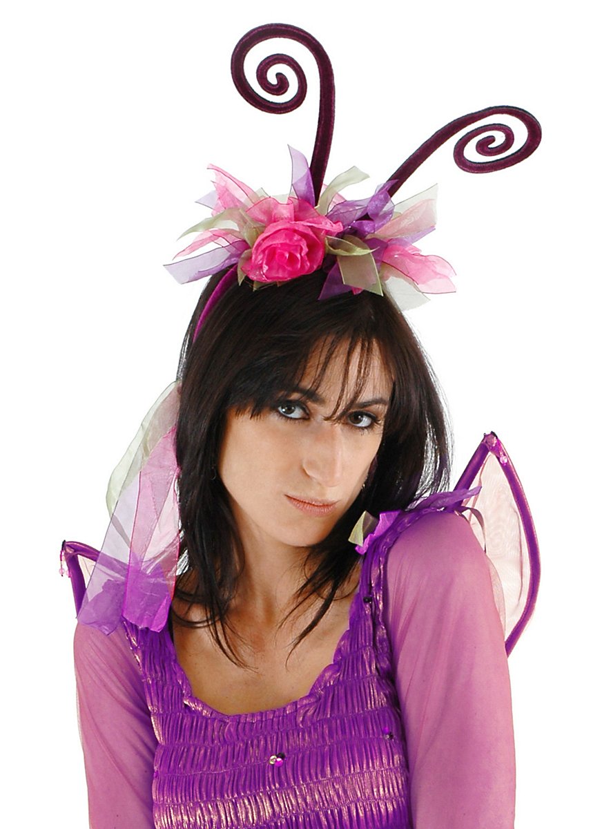 Antennae Headband purple & pink