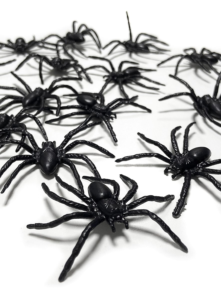 Déco Halloween : Toile Araignée Synthétique, Araignées Plastique