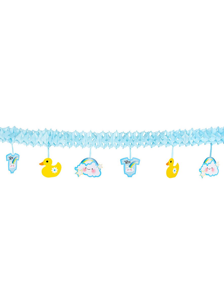 Baby Boy garland 4 metres - maskworld.com