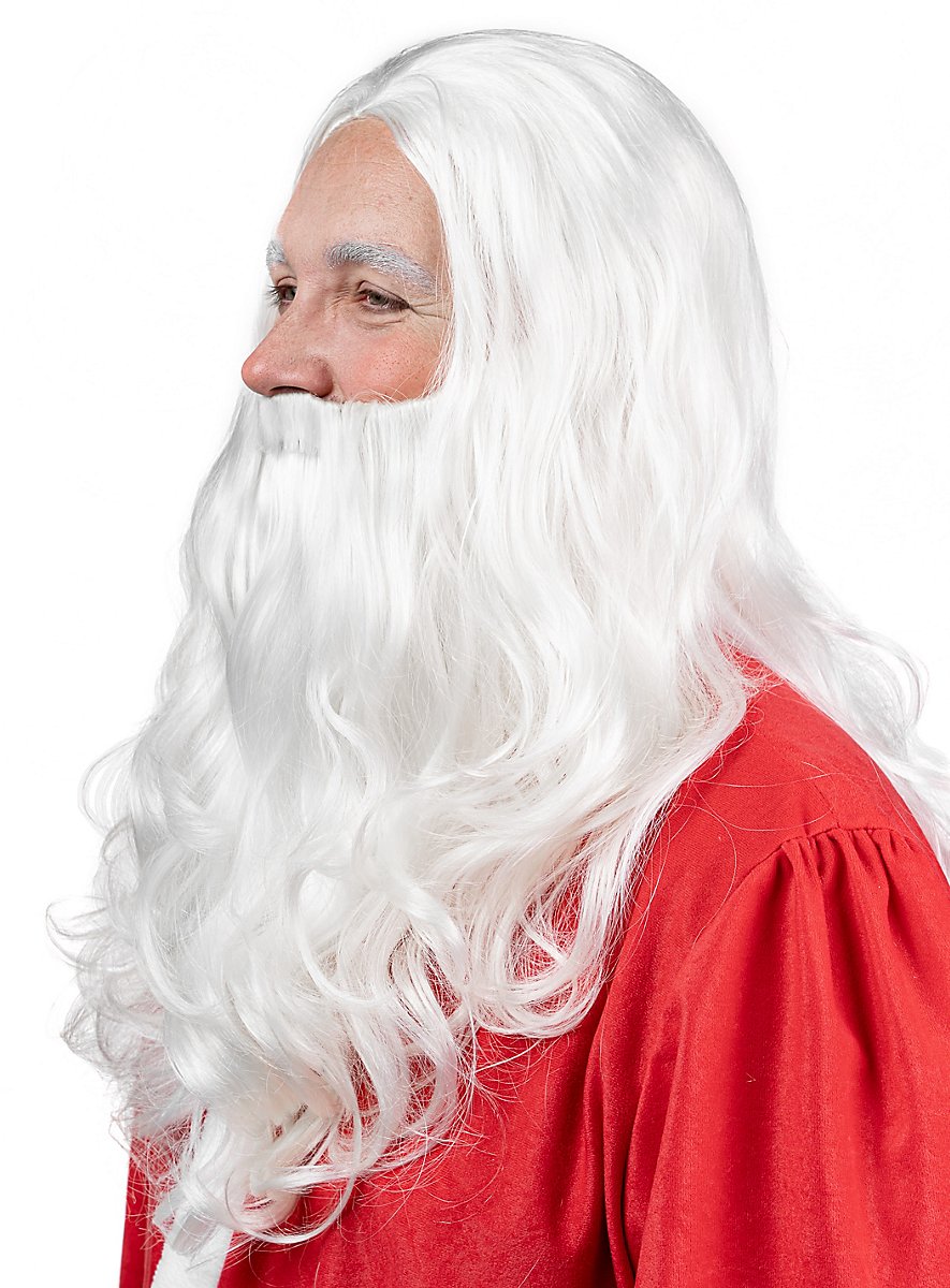 Travestimento Feste Natalizie Kit Completo Babbo Natale Smiffys - Cappello,  Barba E Occhiali Kit Babbo Natale, image size:885x1200