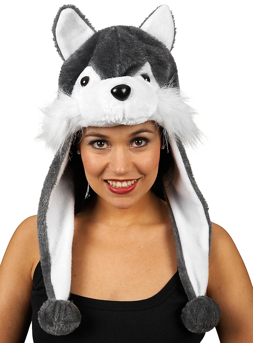 Bonnet En Fourrure De Renard Gris - Taille 55 - Occasion - Look Hiver Chaleureux
