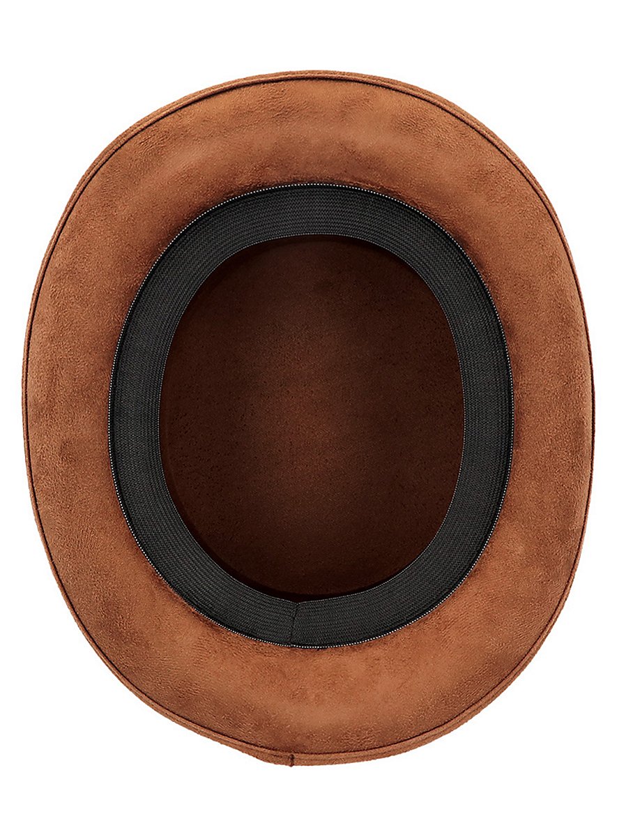 Brown top hat with glasses - maskworld.com