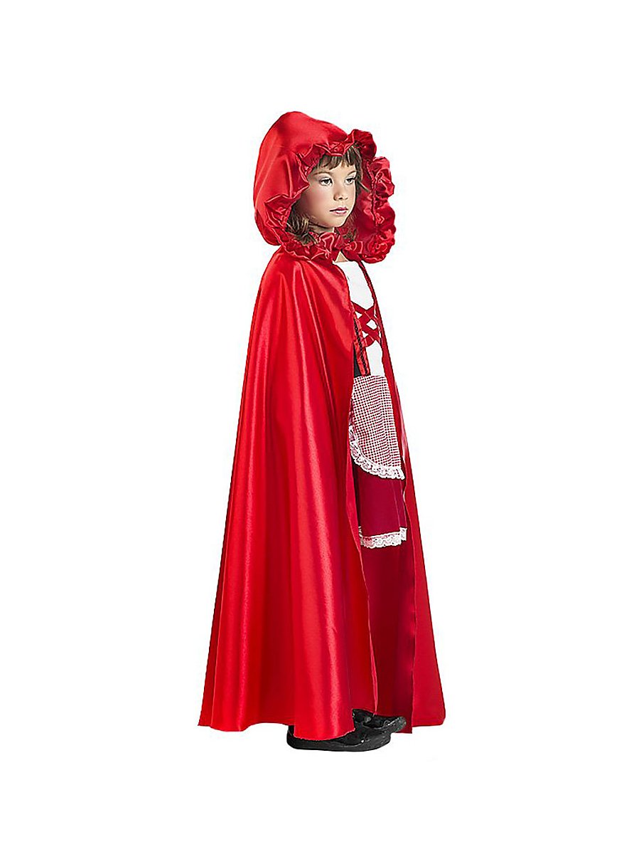 Cape Rouge à Capuche – Velours – Petit Chaperon Rouge, Vampire – Halloween, Carnaval – Taille Unique 90cm/150cm - 2