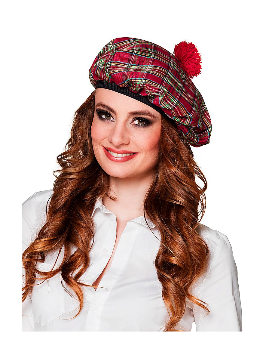 Casquette cossaise Pour Femmes Rouge Maskworld casquette-cossaise-pour-femmes-rouge-maskworld
