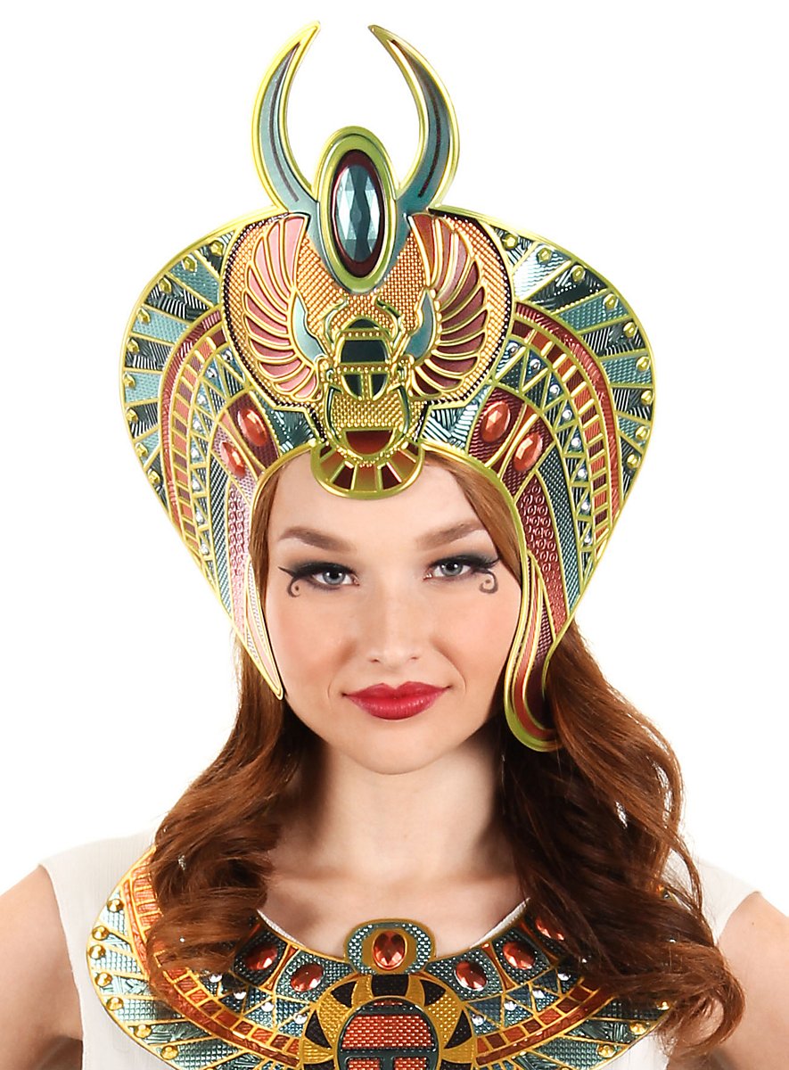 Ägyptisches Schlange Diadem Kleopatra – Kopfschmuck Gold, 24 Cm, Für Halloween & Kostümpartys