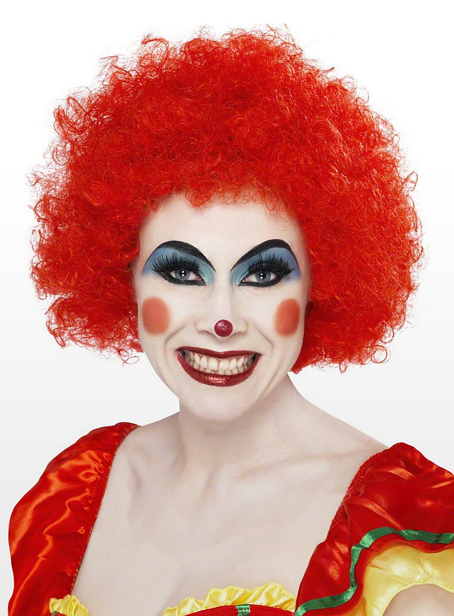 Clown Wig red - maskworld.com