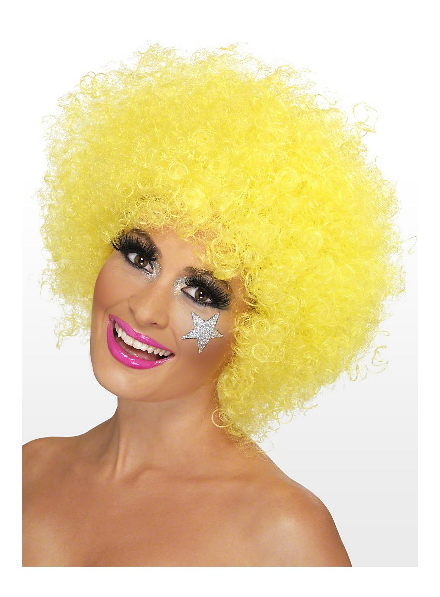 Clown Wig yellow - maskworld.com