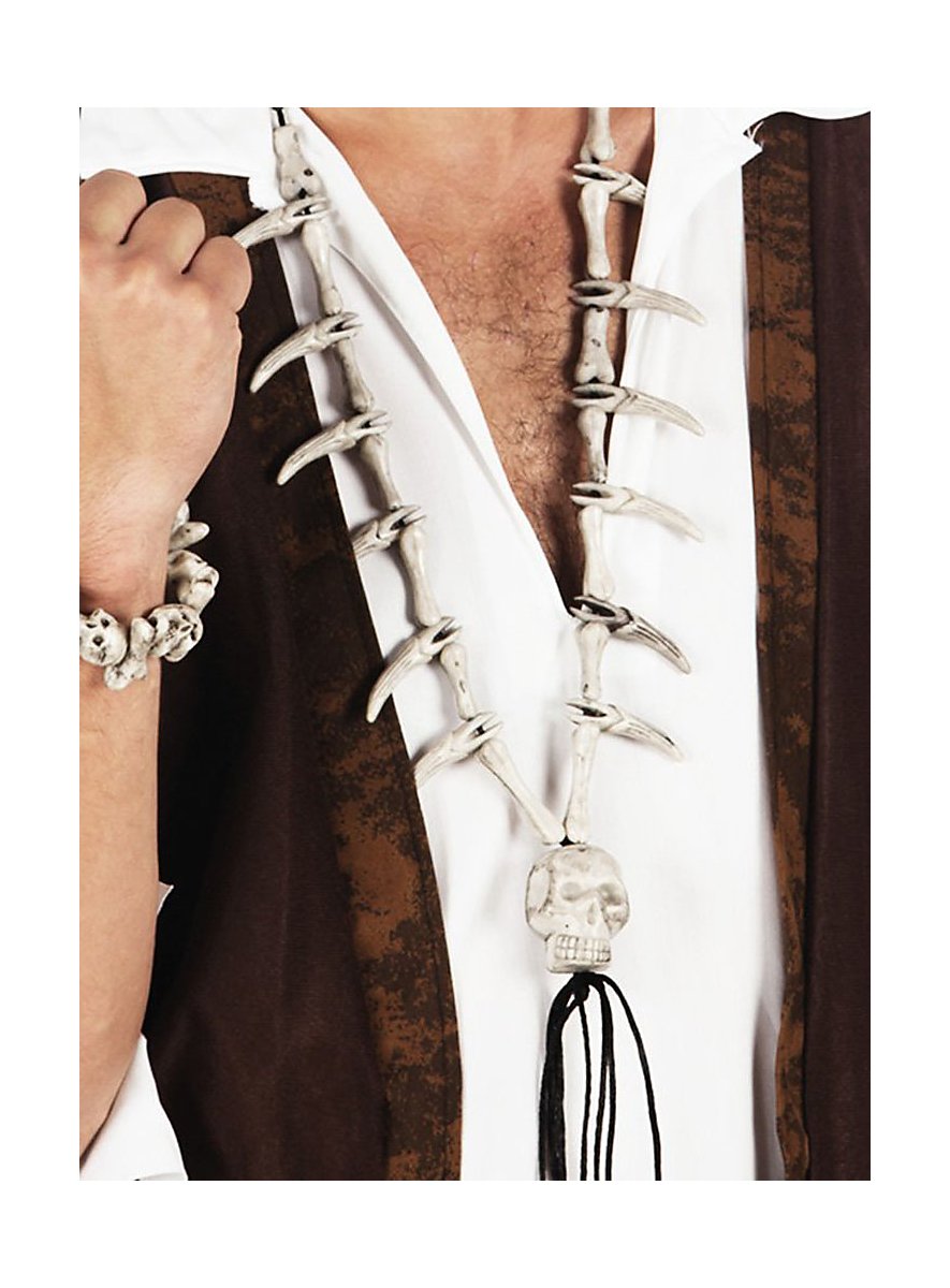 Collana Ciondolo Caraibi Teschio E Ossa &ndash; Moneta Oro Pirata, Moonlight Mysteries