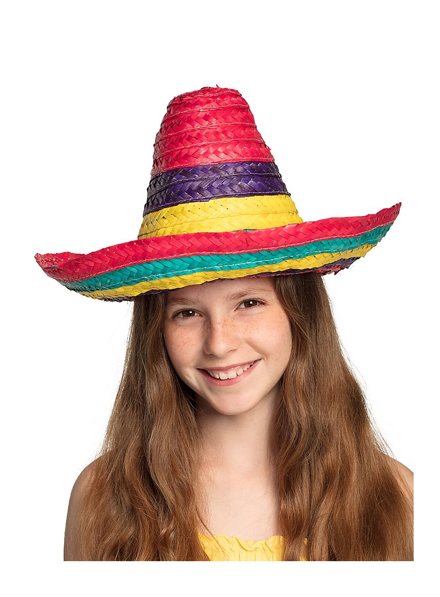 Colourful sombrero for kids - maskworld.com