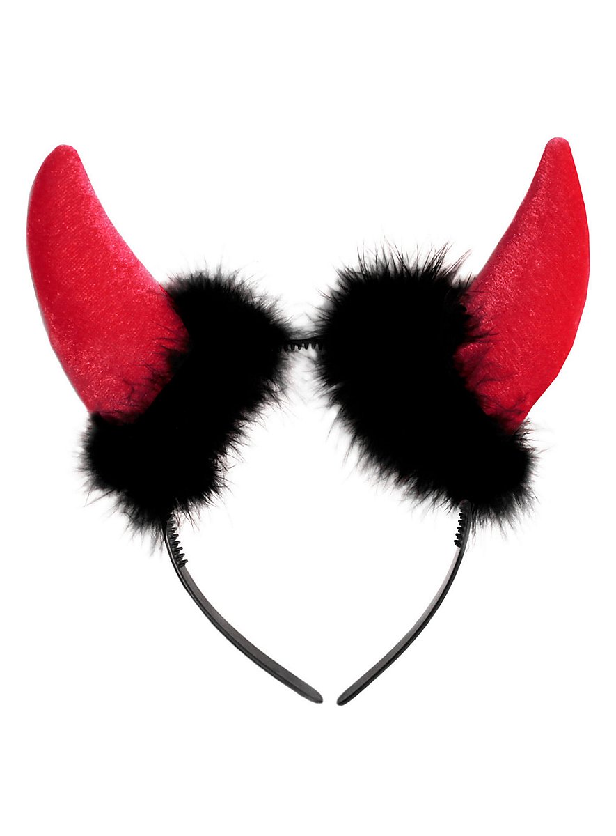 Fascia Per Capelli Con Corna Da Diavolo In Pizzo - Gotica, Per Cosplay E Halloween