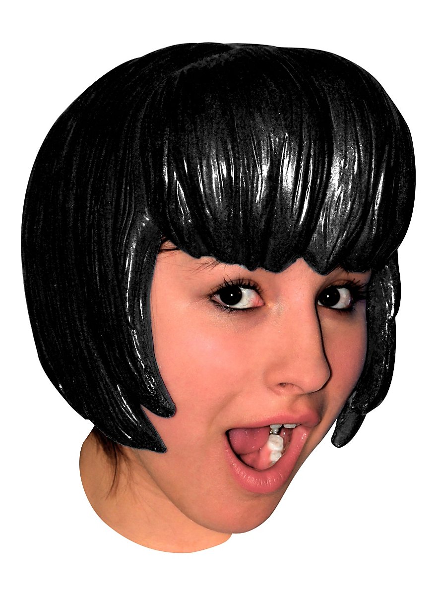 Cosplay Latex Wig black
