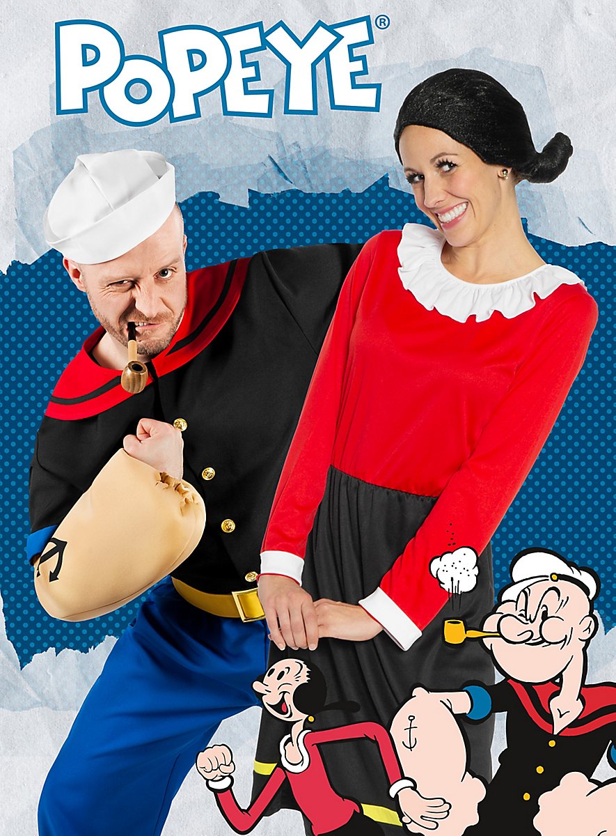 Funidelia | Costume Olivia - Popeye Ufficiale per Donna Taglia S Braccio di Ferro, Cartoni Animati - Multicolore