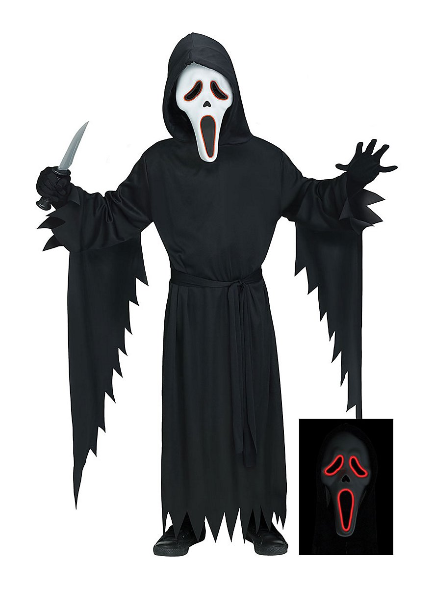 Costume Halloween Scream Ghostface - Completo Con Maschera E Pugnale Per Bambini E L 419496