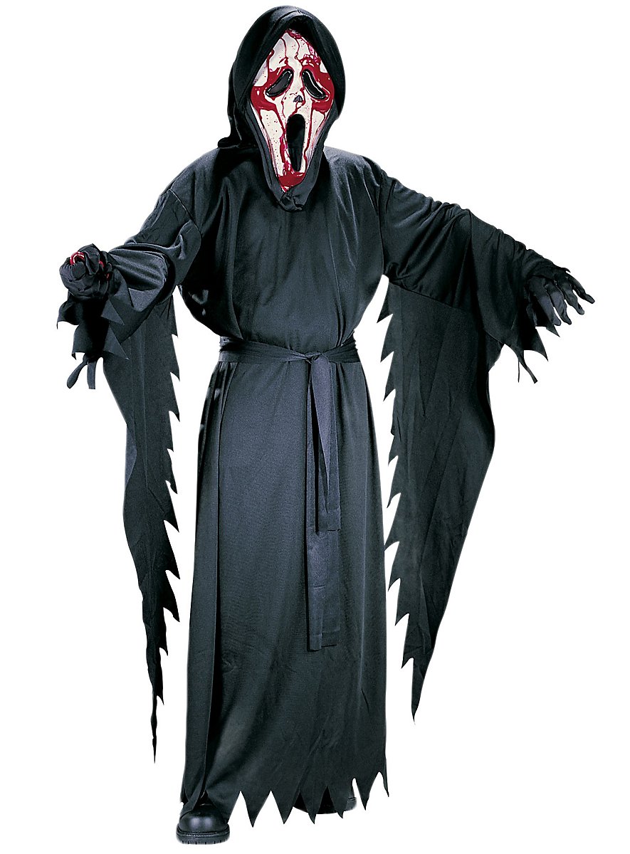 Dtiaagto Scream Ghostface Costume per bambini Guanti Ragazzi Ragazze Halloween Horror Travestimento 12-14 anni