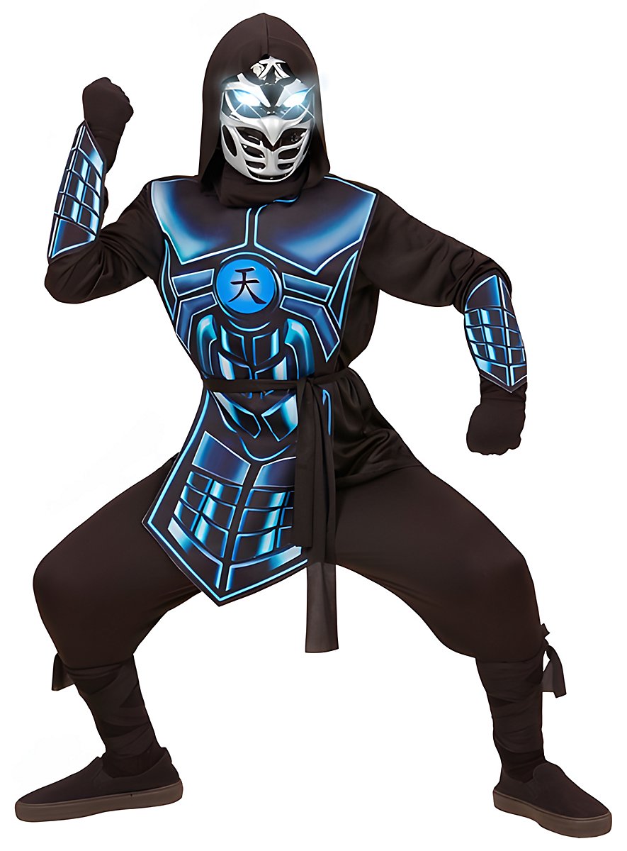 Cyber Ninja Costume for Kids – with a light-up mask and robot voice ...